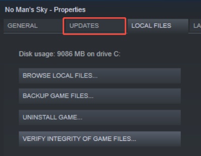update no mans sky