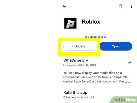 mettre à jour roblox
