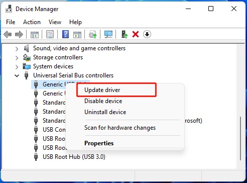 Update USB Driver to fix Windows 11 won't install from USB