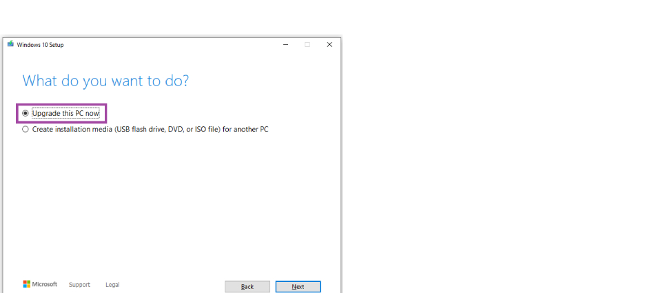 upgrade this PC now upgrade windows 8.1 to 10