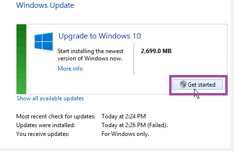 upgrade from windows 8.1 to windows 10