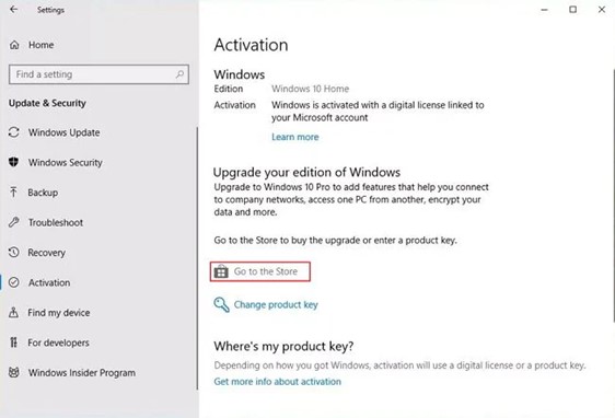 actualización de la Tienda Windows