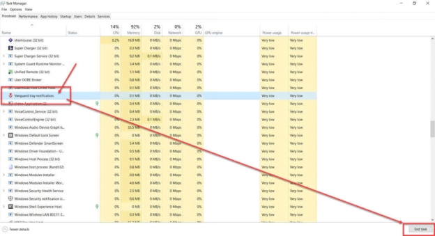 작업 관리자 사용