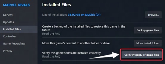 verify integrity of game files