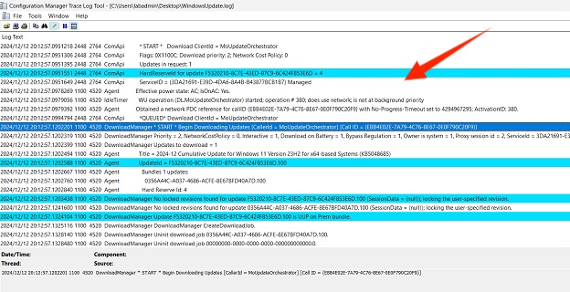 verify updates from computer configuration