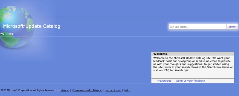 visit the microsoft update catalog for windows update