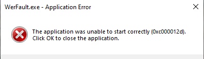 werfault.exe 0xc000012d