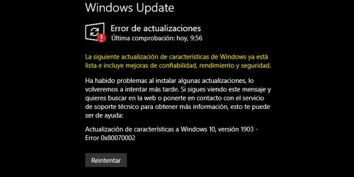 Код ошибки 0x80070002 при установке windows