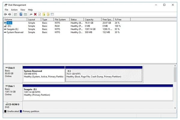 use disk management to fix Windounable to complete format