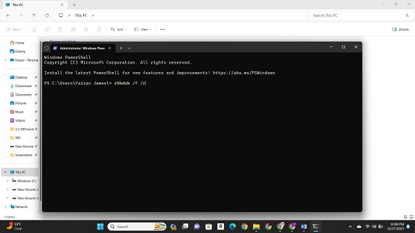 Windows 11 black screen with cursor after login