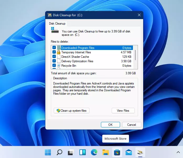 herramienta de limpieza de disco de Windows 11