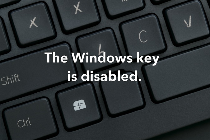 windows key cannot use