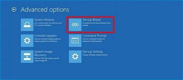 windows startup repair