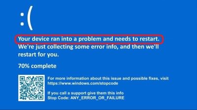 [14 Fixes] Your Device Ran into a Problem and Needs to Restart on Windows 11/10