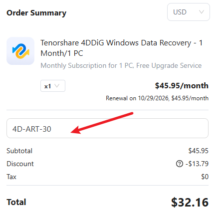 redeem the 4ddig coupon code