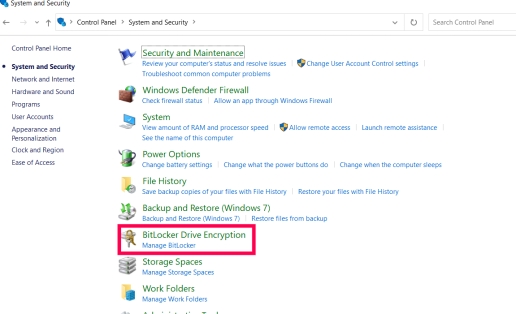 BitLocker 암호화 비활성화