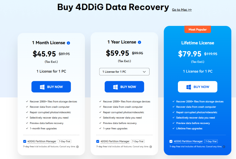 tenorshare 4ddig purchase page