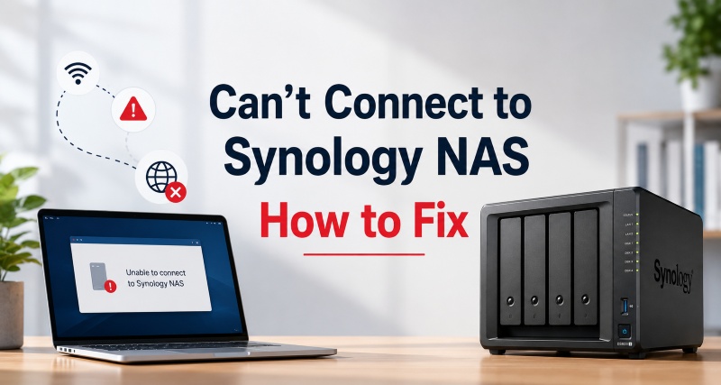 cant connect to synology nas