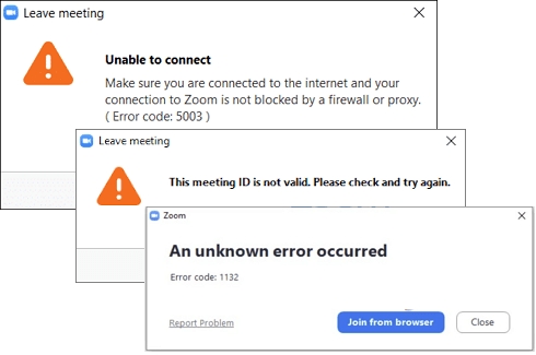 comprobar notificación de error