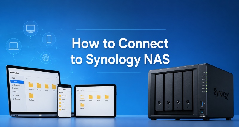 how to connect to synology nas