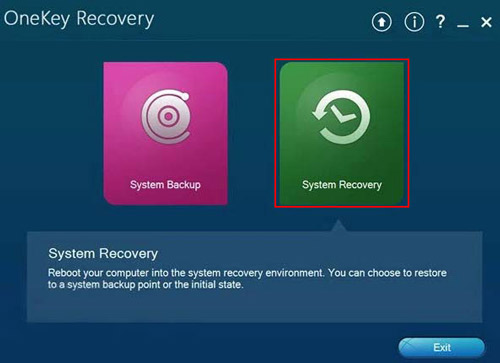 réinitialiser votre ordinateur portable Lenovo en utilisant Onekey Recovery