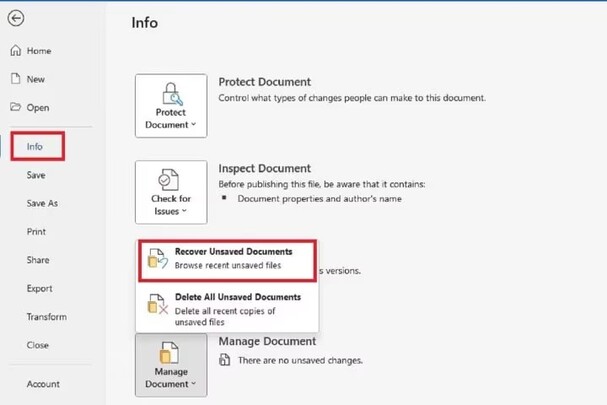 6 Ways to View Unsaved Word Documents