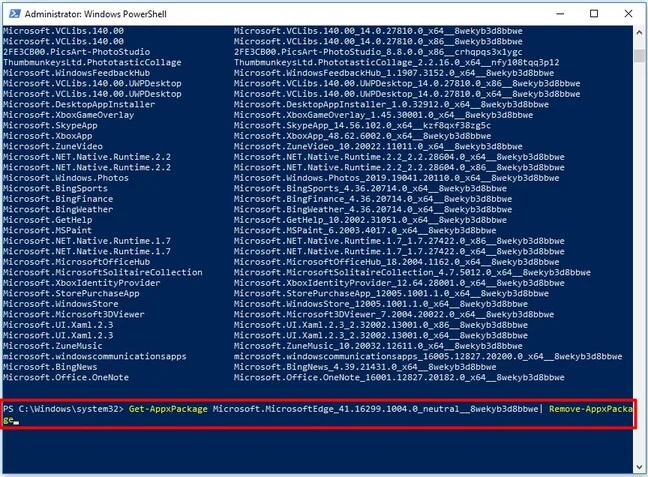 remove it from the system