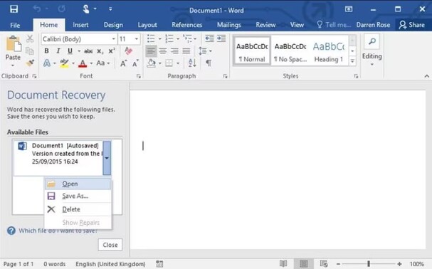 6 Ways to View Unsaved Word Documents