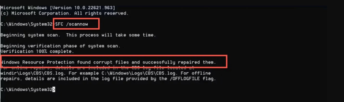 Windows error code 0xc0000098