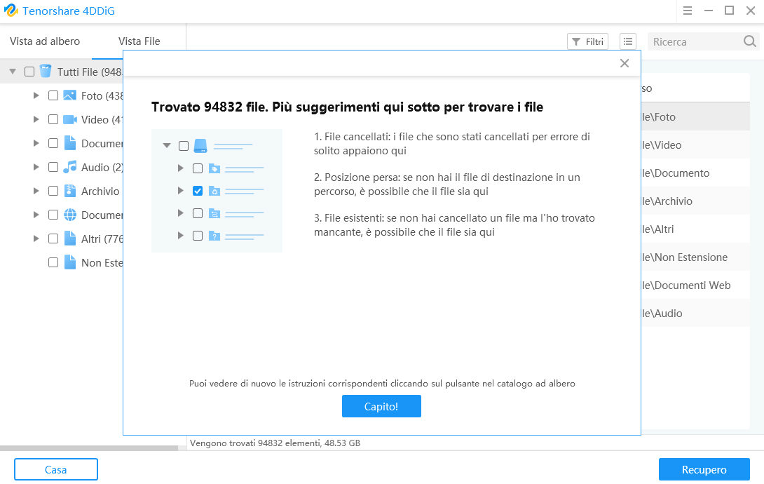 scansione profonda