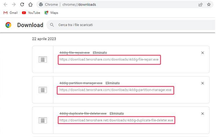 redownload deleted chrome downloads