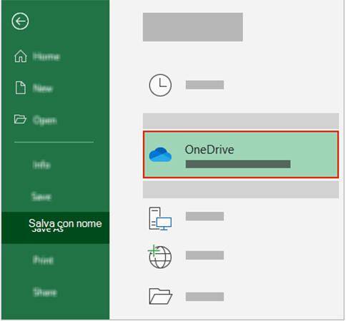 ripristinare file excel non salvato da onedrive