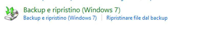 Backup e ripristino (Windows 7)