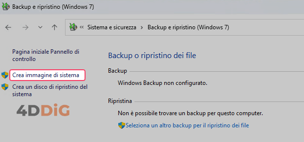 fare il backup del computer