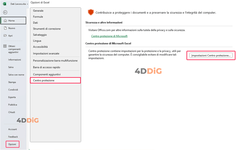 Il formato e l’estensione del file non corrispondono