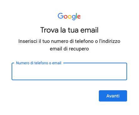 come recuperare password gmai 6