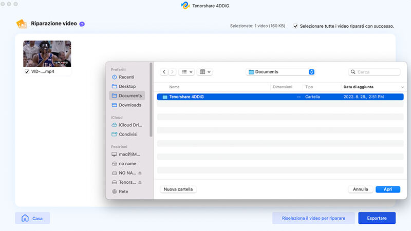 select file to recover