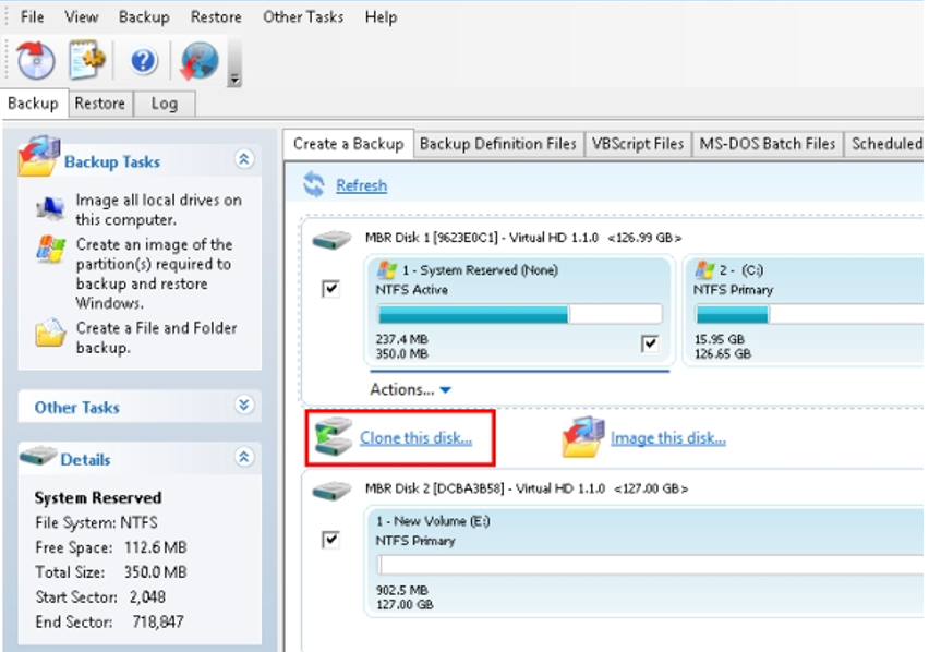 come clonare disco rigido