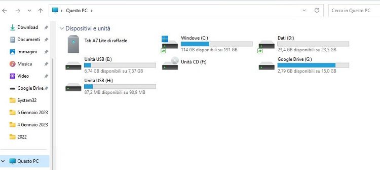 il volume non contiene un file system riconosciuto 6