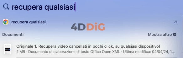 come trovare un file Word salvato