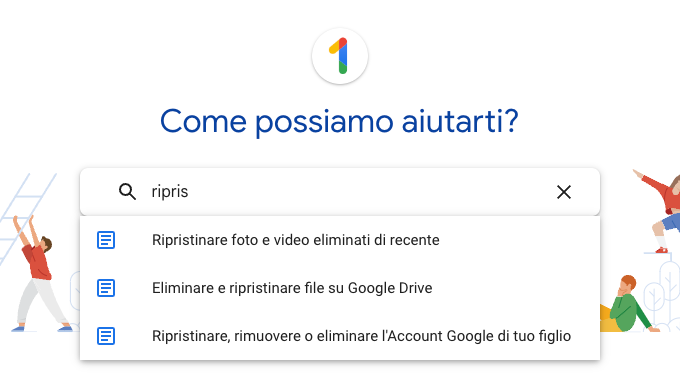 Contatta l’assistenza Google