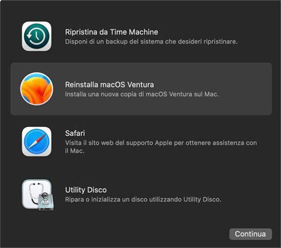 aggiorna macOS