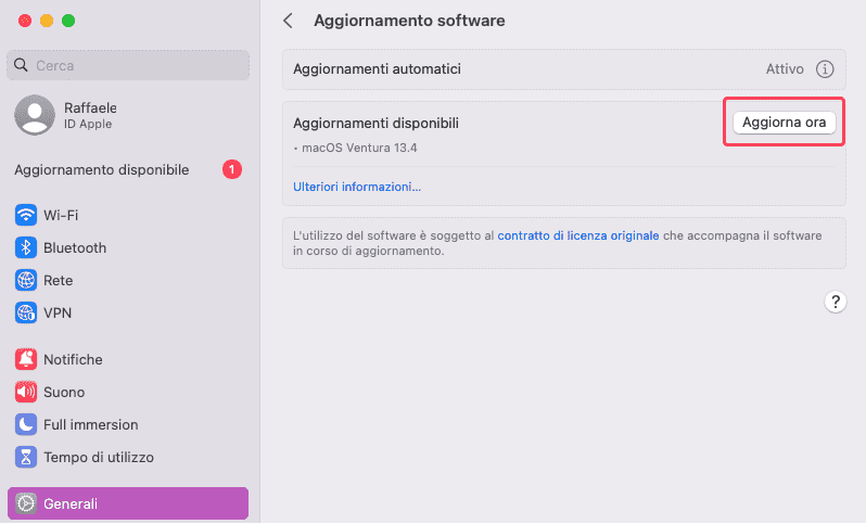 il Finder del Mac che non risponde