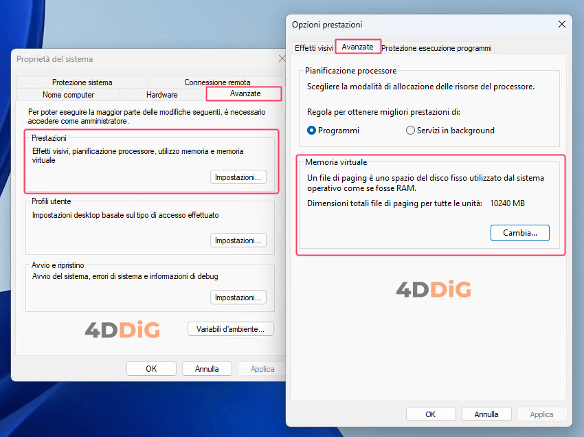 svuotare cache ram windows 10