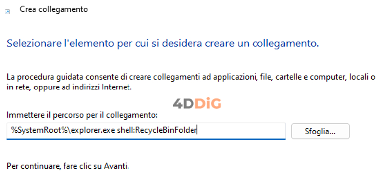 Aggiungi un Nuovo Cestino al Desktop