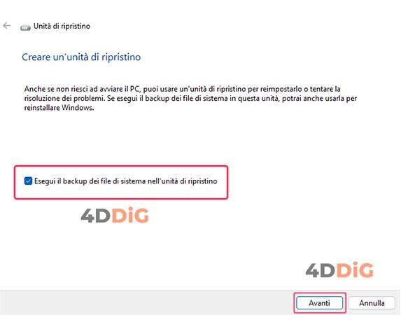 partizione di ripristino windows 11,