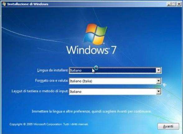 formattazione pc windows 7 2