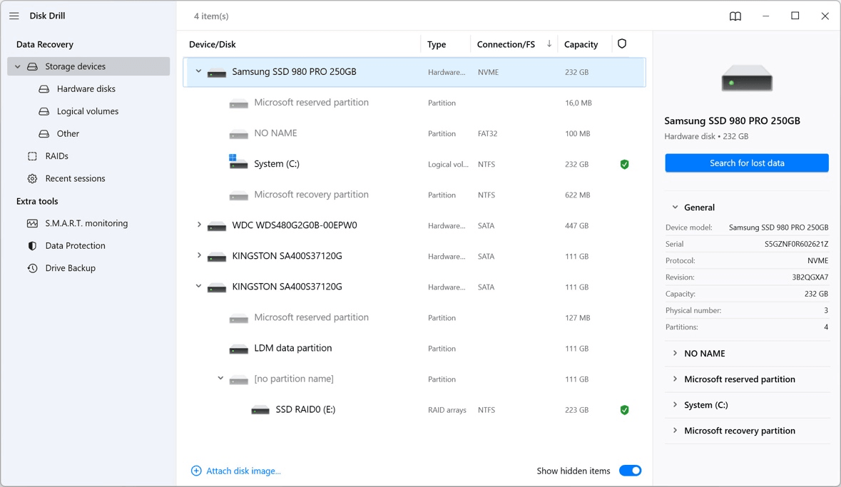 disk drill data recovery software