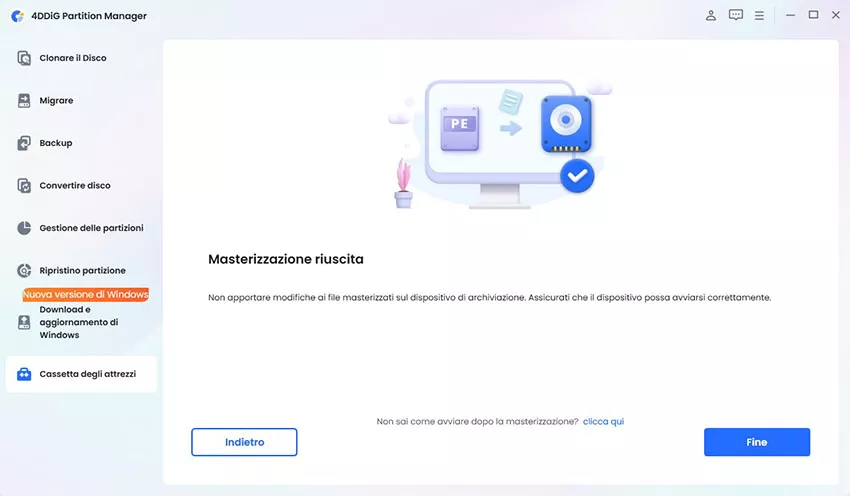 creare una chiavetta USB avviabile con successo