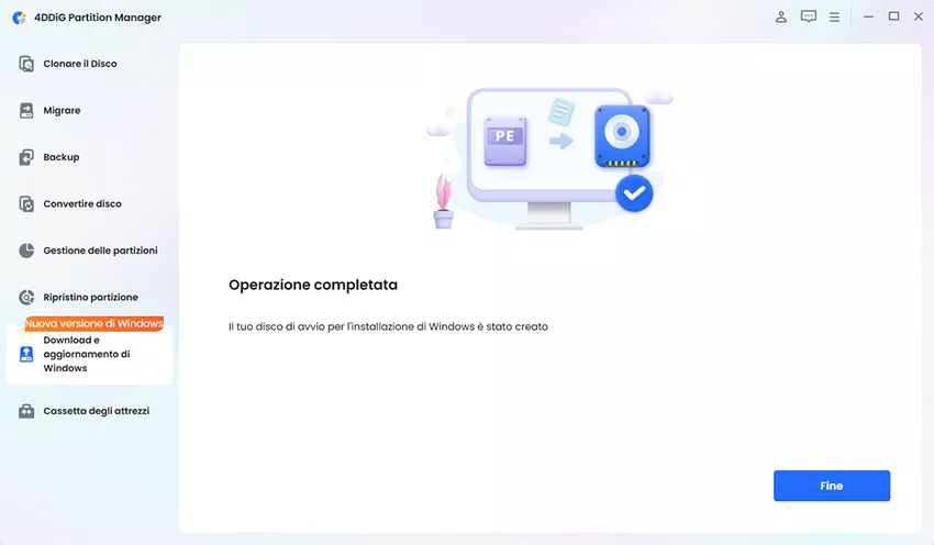 creare con successo un disco di installazione avviabile di Windows